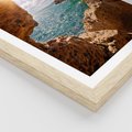 Plakat w ramie 30x40 - Potęga Natury - morze, klify - rama drewno