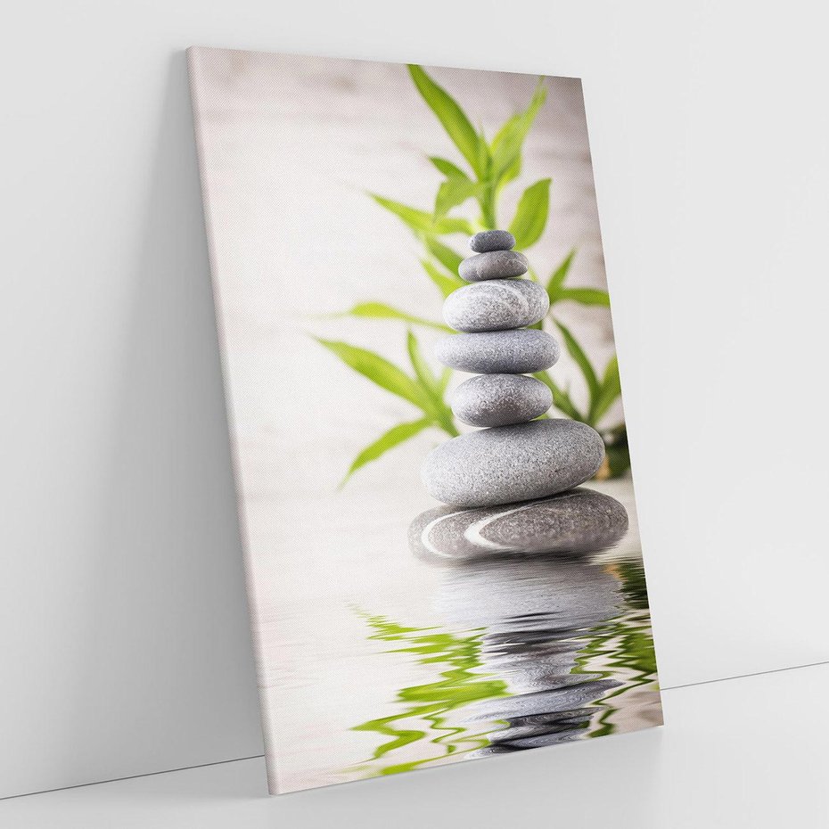 Obraz na płótnie 80x120 - Spa kamienie: naturalne piękno - spa, kamienie