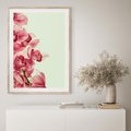 Plakat w ramie 40x50 - Orchidea - delikatne kwiaty - orchidea, kwiaty - rama drewno