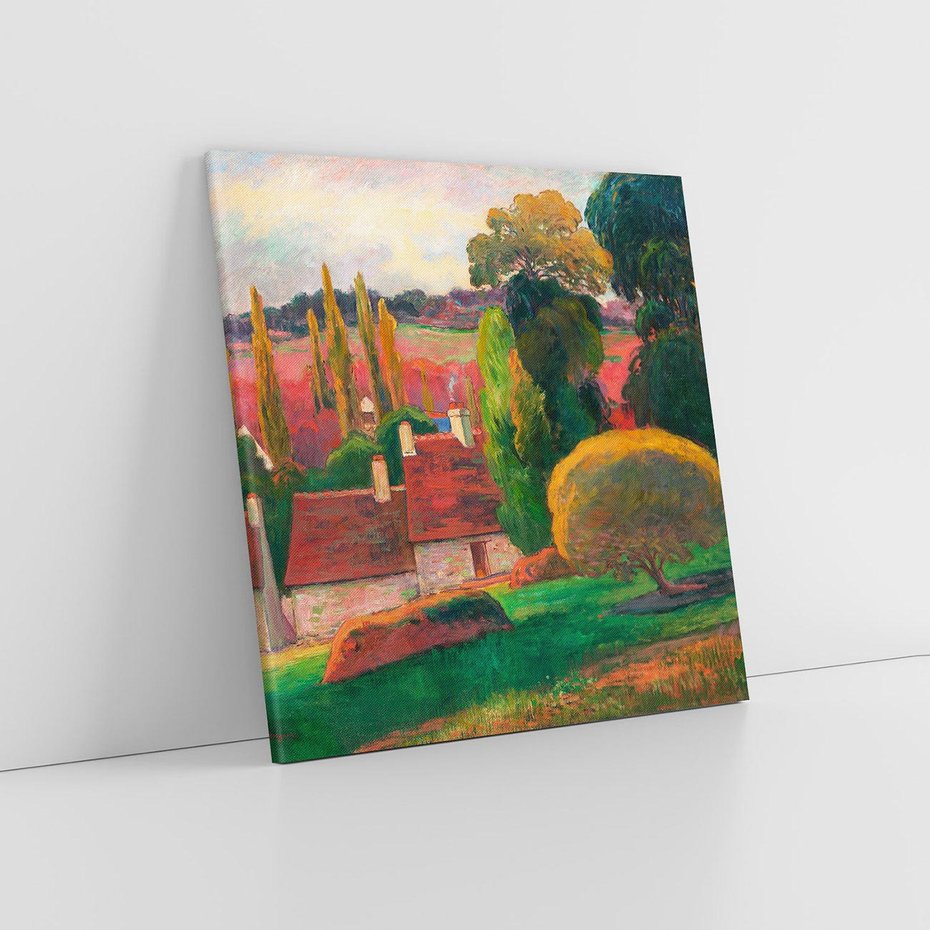 Obraz na płótnie 60x60 - Farma w Bretanii - Reprodukcja - reprodukcja, obraz na płótnie