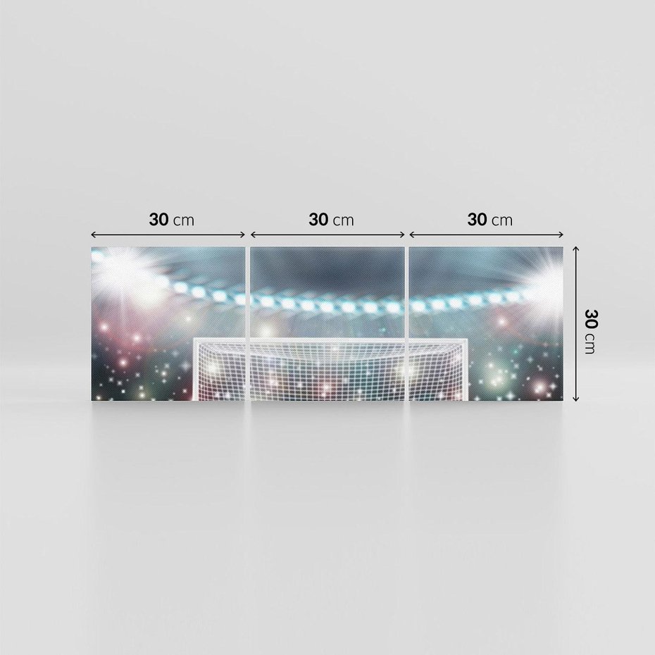 Obraz na płótnie 90x30 - Strzał do bramki - piłka, nożna