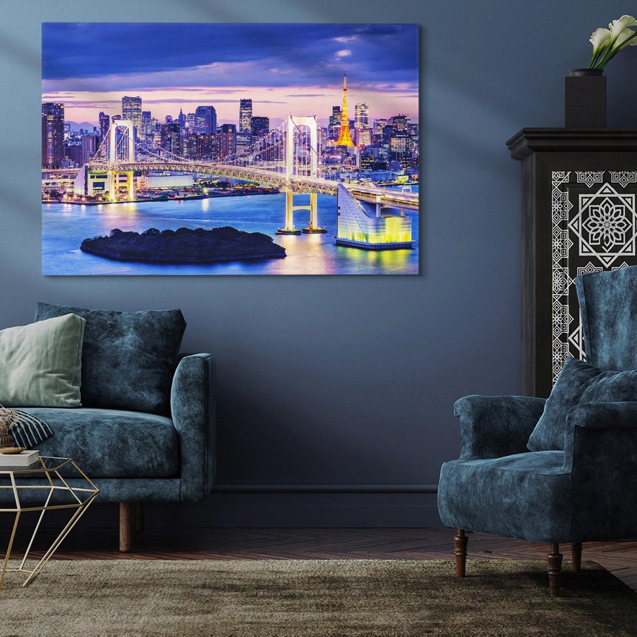 Obraz na płótnie 100x70 - Tokio - pulsujące serce Japonii - Tokio, Japonia