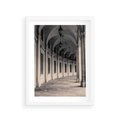 Plakat w ramie 30x40 - Kolumny Elegancji - architektura, kolumny - rama biała