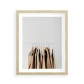Plakat w ramie 40x50 - Boho Elegancja - boho kobiece zdjęcie, wieszak - rama drewno