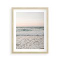 Plakat w ramie 40x50 - Krajobraz Morza i Fal - morze, fale - rama drewno