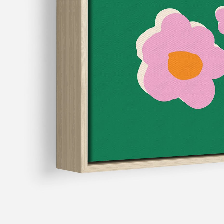 Obraz w ramie 70x100 - Przenikające Refleksje - abstrakcyjny plakat, boho styl - rama drewno