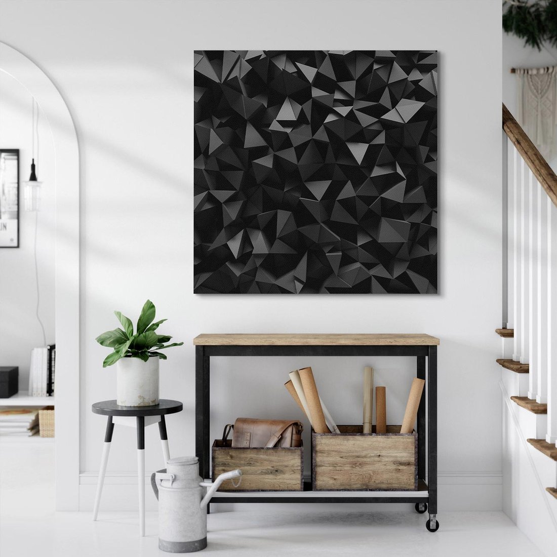 Obraz na płótnie 40x40 - Geometryczna nowoczesność - geometryczne, nowoczesne