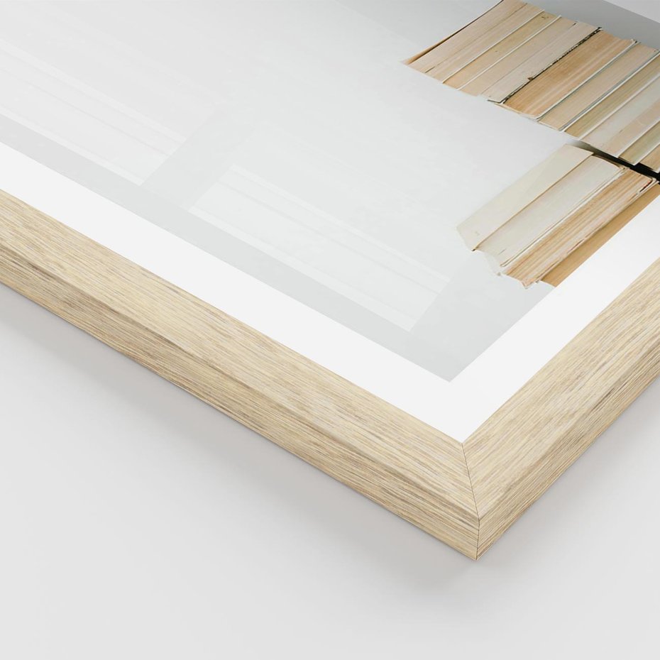 Plakat w ramie 40x50 - Stos Zakurzonych Opowieści - stos książek, ksiązki na stosie - rama drewno