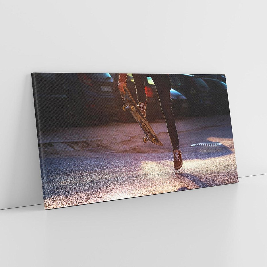 Obraz na płótnie 120x60 - Deskorolkowa Adrenalina Sportu - deskorolka, skateboard