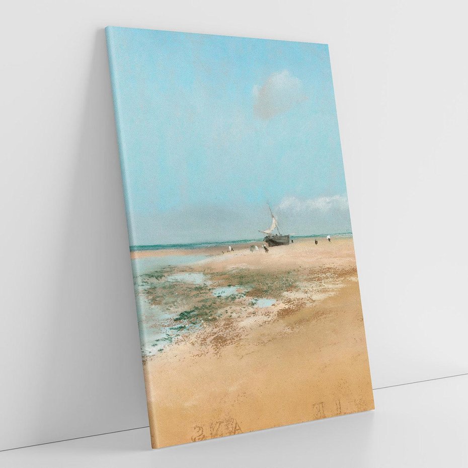 Obraz na płótnie 70x100 - Beach at Low Tide (Mouth of the River) (1869), Edgar Degas - Reprodukcja - reprodukcja, obraz na płótnie