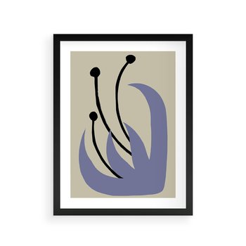 Plakat w ramie 40x50 - Bezgraniczne Przenikanie - minimalizm, boho plakat - rama czarna