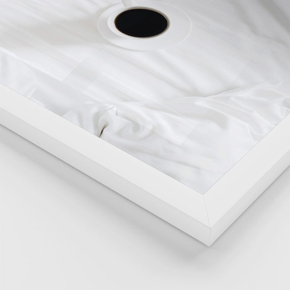 Zestaw obrazy w ramie 30x40 galeria - Moda, kapelusz, cytryny, wakacje, lato - rama biała