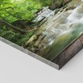 Obraz na płótnie 30x30 - Plączący się strumień - rzeka, strumień