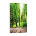Obraz na płótnie 50x70 - Spacer po urokliwej dróżce w lesie - las, dróżka