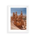 Plakat w ramie 30x40 - Spektakularne Formacje Naturalne - kanion, pustynia - rama biała