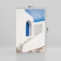 Obraz na płótnie 80x120 - Powitanie Wyspy - Santorini, drzwi