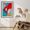 Plakat bez ramy 21x30 - Kolorowe Odsłony Inspiracji - abstrakcyjny obraz, olejny