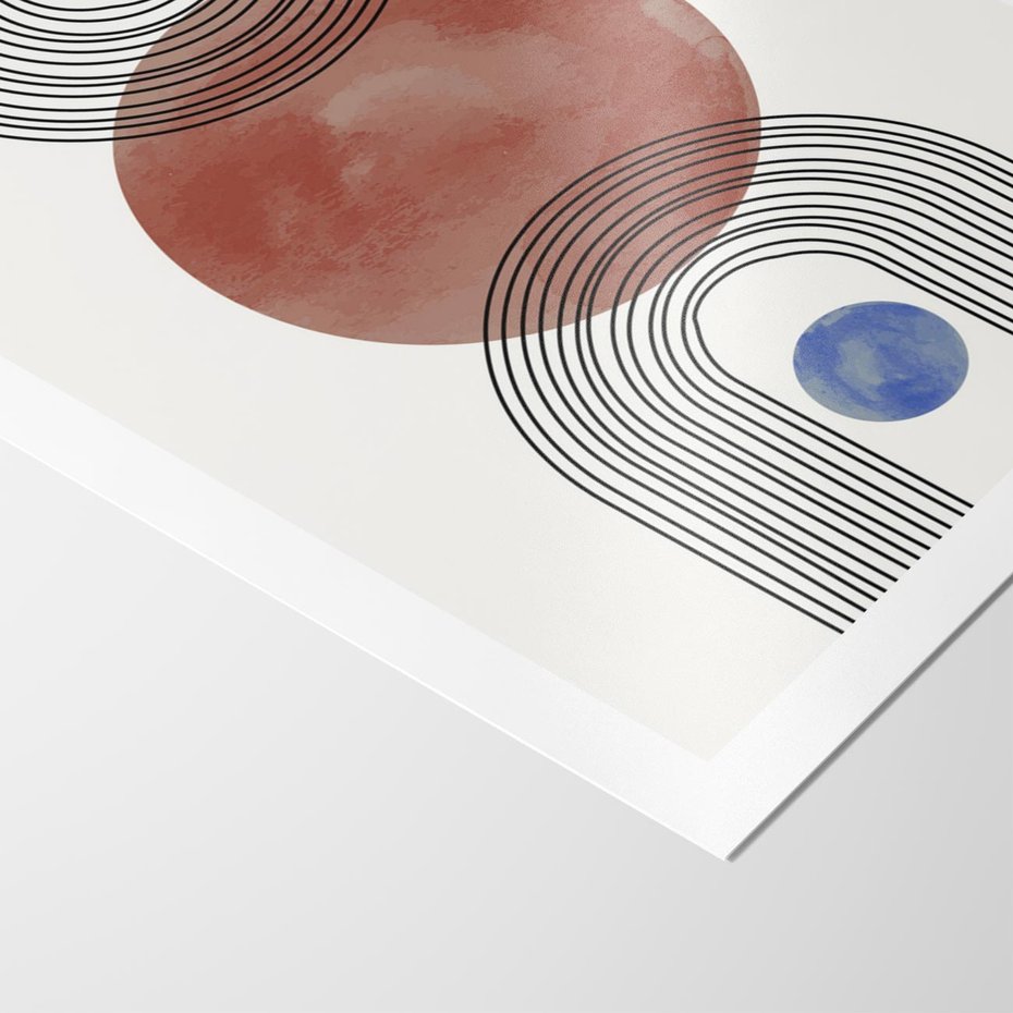 Plakat bez ramy 30x40 - Księga Impulsów - nowoczesny plakat, styl midcentury