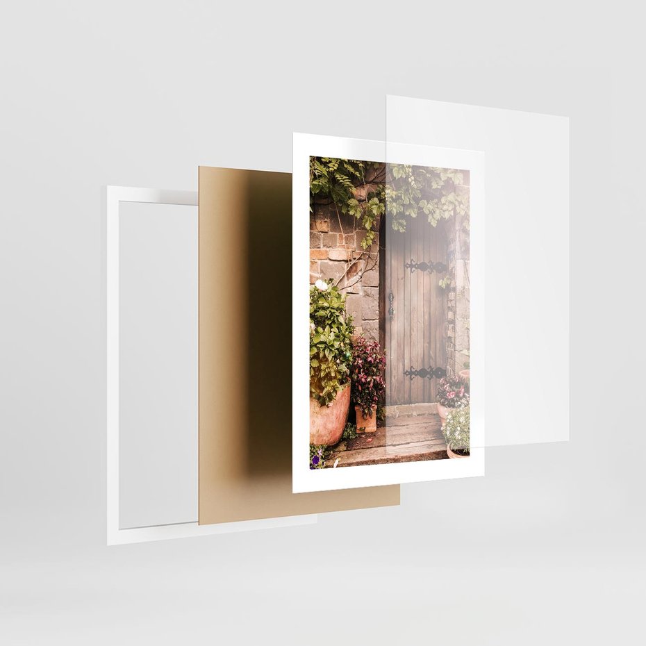 Plakat w ramie 30x40 - Wyjątkowy Klimat - drzwi, stare - rama biała