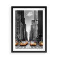 Plakat w ramie 50x70 - Wibracje Nowego Jorku - miasto, Nowy Jork - rama czarna
