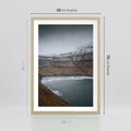 Plakat w ramie 50x70 - Spektakularna Przyroda - fiordy, Norwegia - rama drewno