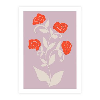 Plakat bez ramy 50x70 - Migotliwe Widzenie Kwiatów - nowoczesny plakat, roślinne motywy