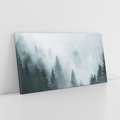 Obraz na płótnie 140x70 - Las w Mgłe - las, we