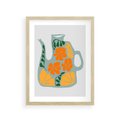 Plakat w ramie 30x40 - Kolorystyczna Ekspresja - czajnik, abstrakcja - rama drewno