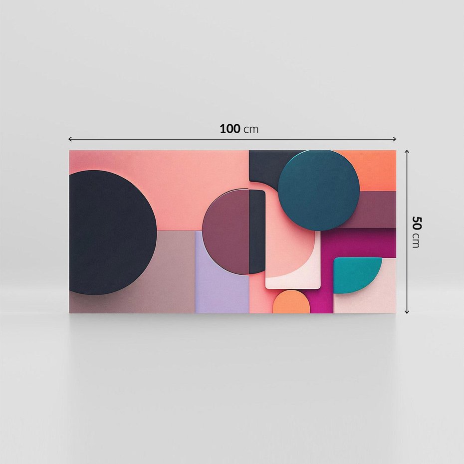 Obraz na płótnie 100x50 - Przenikanie przestrzeni czasu - abstrakcja, geometria