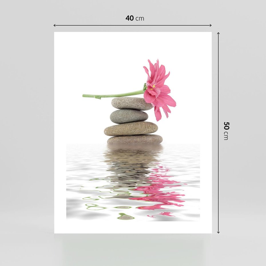 Plakat bez ramy 40x50 - Kwiatowe japońskie spa - japońskie, spa