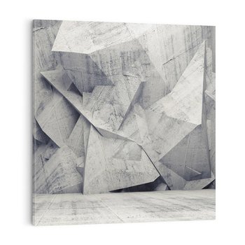 Obraz na płótnie 50x50 - Architektura w trójwymiarowym wymiarze - architektura, 3D