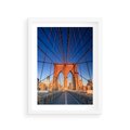 Plakat w ramie 30x40 - Most architektoniczne arcydzieło - most, architektura - rama biała