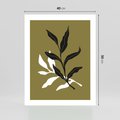Plakat bez ramy 40x50 - Wewnętrzne Odsłony - liście, gałązki