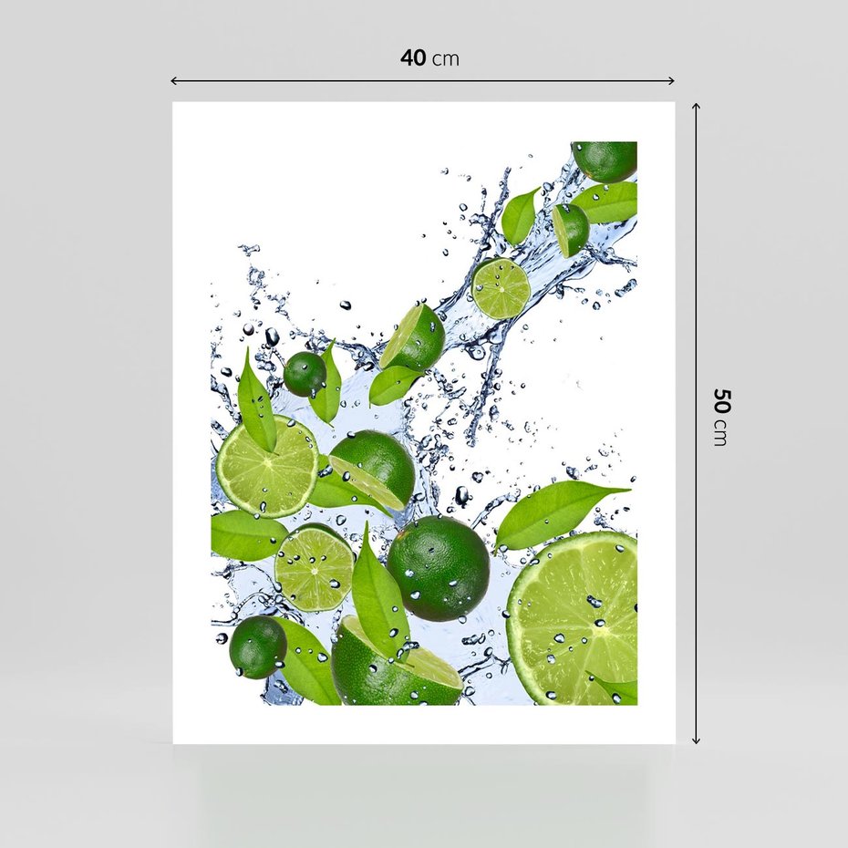 Plakat bez ramy 40x50 - Cytrusowa Świeżość - limonki, cytryny