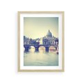 Plakat w ramie 30x40 - Urok włoskiego miasta - Włochy, miasto - rama drewno