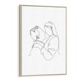 Obraz w ramie 50x70 - Bezgraniczne Tańce - para zakochanych, kobieta i mężczyzna - rama drewno