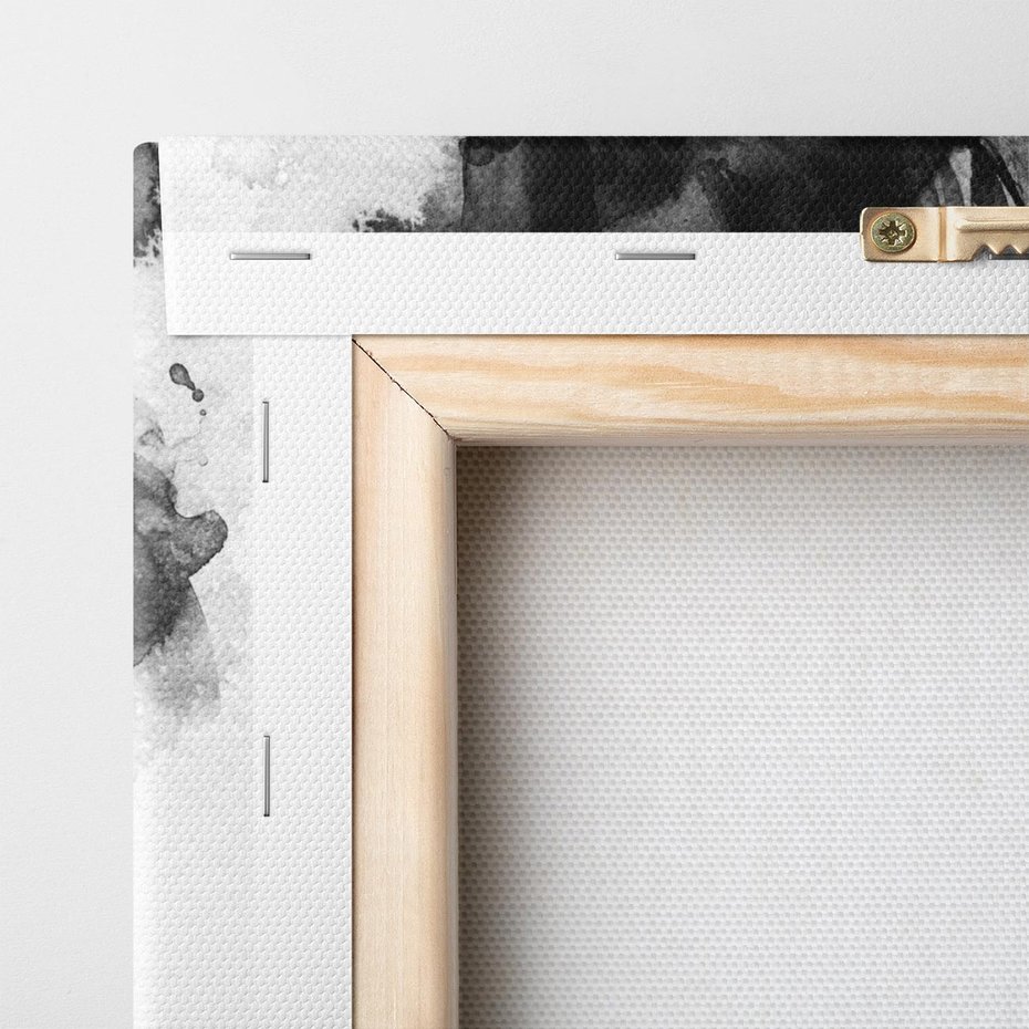 Obraz na płótnie 80x80 - Kobieta w akwareli - kobieta, akwarela