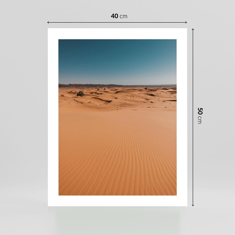 Plakat bez ramy 40x50 - Piasek w Przytulnym Wnętrzu - pustynia, piasek