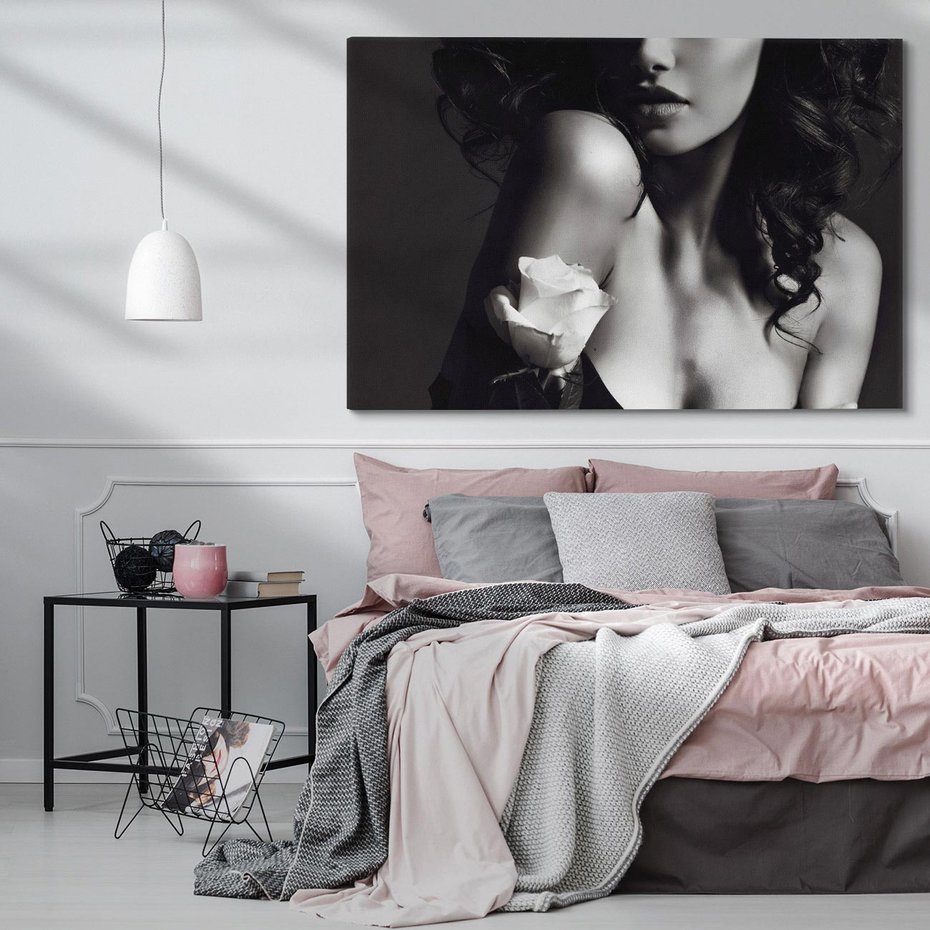 Obraz na płótnie 120x80 - Piękno kobiecego aktu uchwycone - kobieta, akt