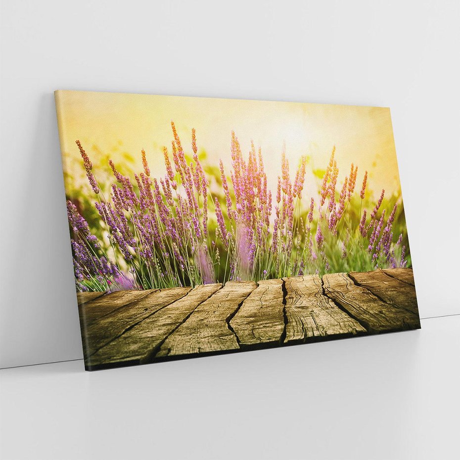 Obraz na płótnie 120x80 - Delikatność i Urok - lawenda, kwiat