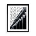 Plakat w ramie 40x50 - Architektura Stopniowa - architektura, budynki - rama czarna