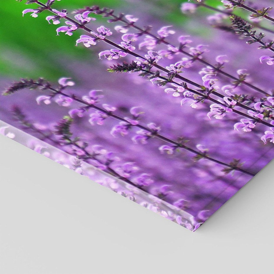 Obraz na płótnie 80x80 - Lawenda magia purpury - lawenda, kwiaty