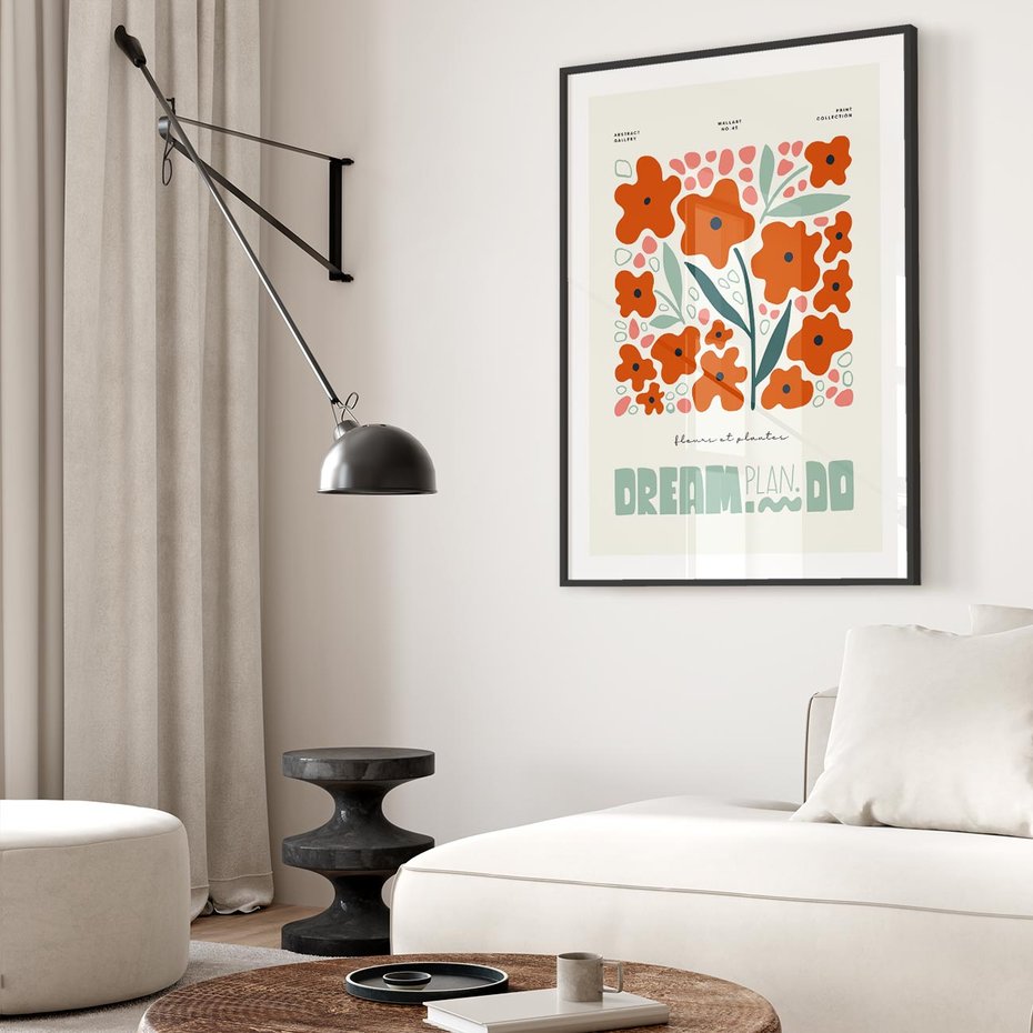 Plakat bez ramy 40x50 - Abstrakcyjne Spektrum - kwiaty, abstrakcja