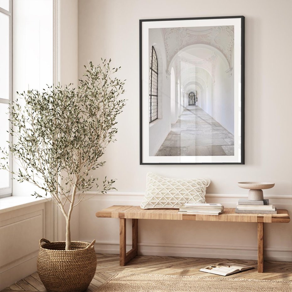 Plakat bez ramy 40x50 - Architektoniczne Przejście - architektura, korytarz