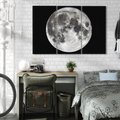 Obraz na płótnie 120x80 - Księżycowa Aura - zdjęcie, ogromny księżyc na czarnym tle