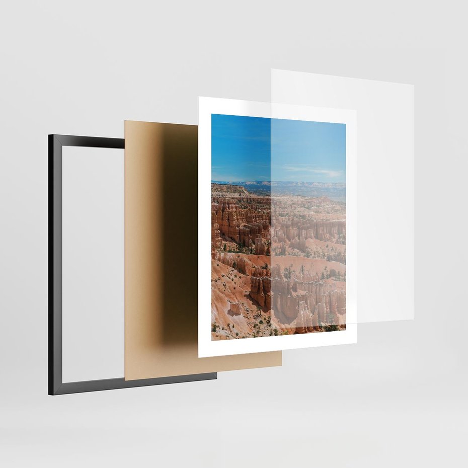 Plakat w ramie 40x50 - Wielki Kanion - wielki kanion, krajibraz - rama czarna