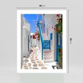 Plakat bez ramy 40x50 - Santorini: urok Grecji - Santorini, Grecja