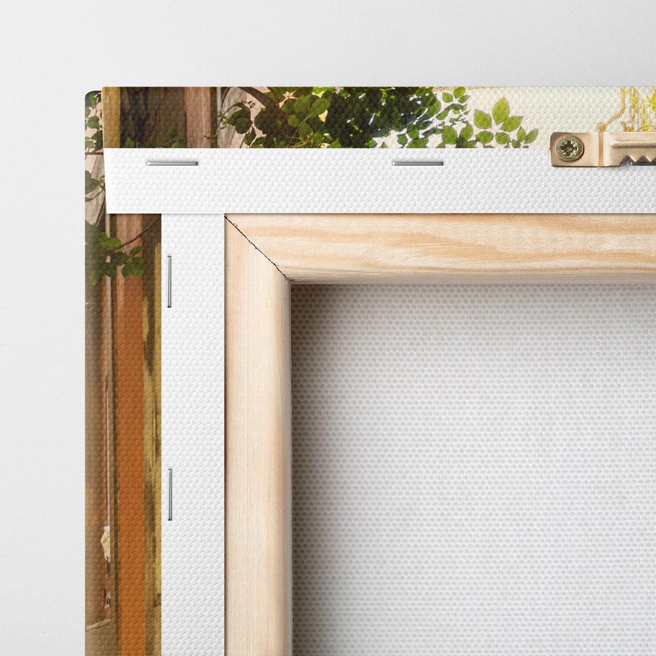 Obraz na płótnie 70x100 - Malownicza Wędrówka - uliczka, perspektywa