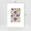 Plakat bez ramy 50x70 - Rozmyte Granice - kwiaty, kompozycja