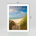 Plakat bez ramy 40x50 - Spokojna plaża nad Bałtykiem - plaża, Bałtyk